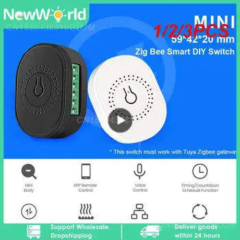 1/2/3KS Gang 16A Č Neutrálny Vodič Tuya Smart Light Switch Modul Mini Mini Breaker 2 Spôsob Kontroly Pre Alexa Domov