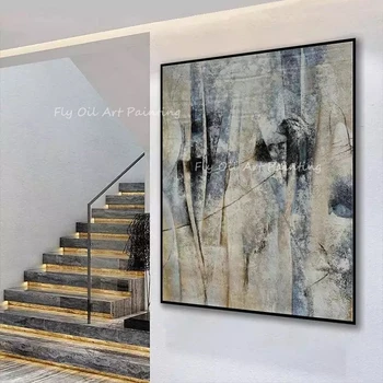 100% ručne maľované štvorcové obraz krajiny umenie abstraktné scenérie olejomaľba na úrad obývacia izba dekorácie umenie