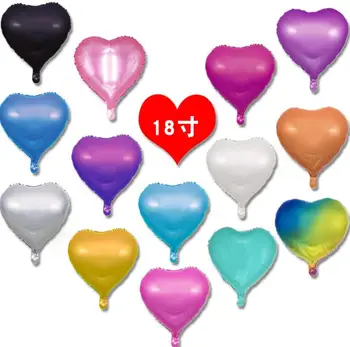 1000pcs 18-palcové hélium Hliníkové fóliové balóniky 18