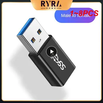 1~8PCS Konektor USB Na USB Adaptér 5Gbps Gen1 Mužov a muži Ženy USB Konvertor SSD HDD Kábel Extender USB 3.0 Rozšírenie Plug