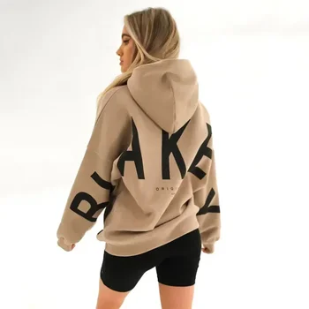 2023 Nové Jeseň Ženy Fleece Mikiny S Dlhým Rukávom S Kapucňou Sweatershirt Zimné Žena Y2k Streetwear Zahustiť Príležitostné Voľné Pulóvre