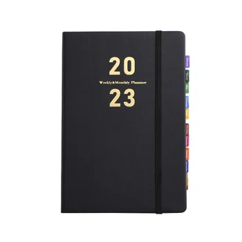 2023 Plán Anglický Vnútri Stránke Notebook Office 365 Time Managementu Kalendára Knihy, Poznámkový Blok, Písacie Potreby Plánovač Školy Agendy