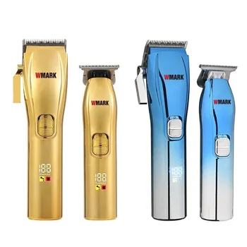 2023 WMARK NG-603 Auta Vysokej Rýchlosti Professional Hair Clipper Zastrihávač Vlasov 2 V 1 7000RPM+6000RPM s LED Displejom