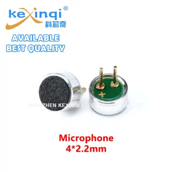 20Pcs/veľa 4.5*2.2 mm Mikrofón Kapacitný Electret Mikrofón Vyzdvihnutie MIKROFÓNU 52DB
