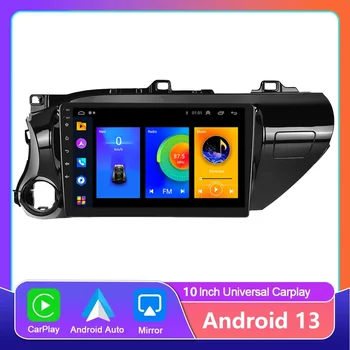 4G Android 13 Pre Toyota Hilux 2016 - 2020, autorádio s Obrazovke Multimediálny Prehrávač Navigácie GPS Carplay BT Vedúci Jednotky Autoradio