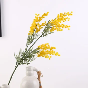 85 Cm High-end Kvet Agátu Plastové Plyšové Pastoračnej Štýl Dekoračné Umelé Kvetiny Domov Decore Falošné Rastliny Obývacia Izba