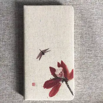 A6 Kreatívny Produkt Literárny Retro Denník Bielizeň Notebook Horizontálne Línie, Poznámkový Blok Čínskych Kvetov Kreatívne Darčeky