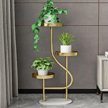 Aoliviya Úradný Nordic Light Luxusné High-End Kvetina Stand Obývacia Izba Interiér Na Podlahu Dekorácie Úložný Stojan Balkón