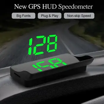 Auto Head Up Display W1 HUD HD Sklo Projektor GPS Systém Pre Všetky Autá Rýchlomer Auto Elektronika Príslušenstvo Rýchlosť KM/H
