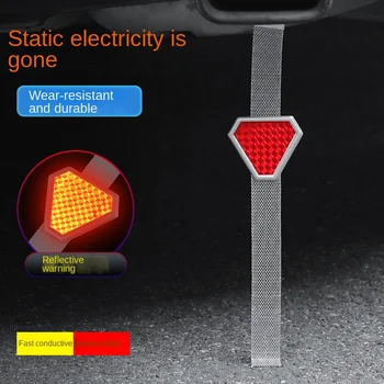 Auto Kovov Elektrostatickým Odstránenie Vydania Drag Strip Uzemnenie Pásy Anti-Statické Upozornenie Reflexné Pásky Refitting Príslušenstvo
