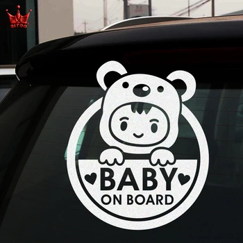Auto styling reflexné krásne dievča baby na palube výstražné samolepky a nálepky,auto chvost okno dekor vinylové štítky príslušenstvo