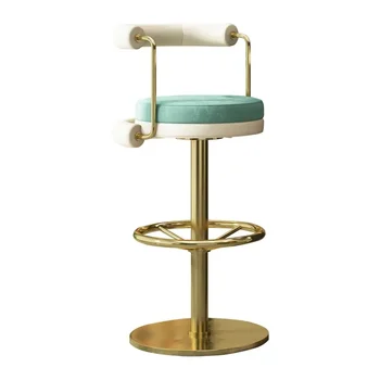 Bar stoličky rotačné vysoká stolička z Nehrdzavejúcej ocele stoličky recepcii kreatívny dizajn vysoká stolička Nordic stolice