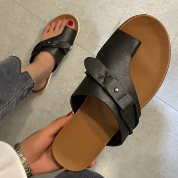 Byt Heel Flip Flops Kožené Plus Veľkosť Potiahnite Prst Pláži Svetlo Papuče Dizajnér Sandále Ženy, Luxusné 2022 Sapatilha Feminina