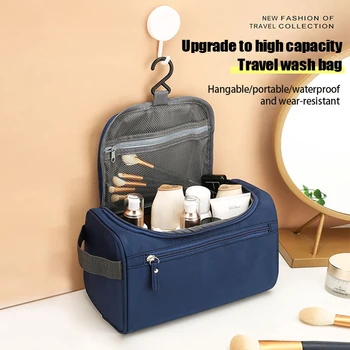 Cestovné Wash Bag Pre Mužov Prenosné Vonkajšie Cestovné Nepremokavé Wash Bag Pre Veľký Úložný Make-Up Taška