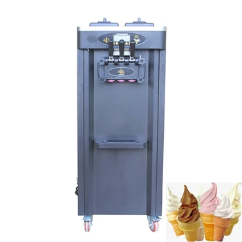 Dezert Obchod Tri Chuť Soft Ice Cream Stroj Vertikálne Vysoký Výkon Mrazené Jogurty Stroj