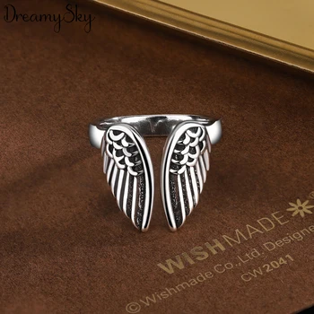 DreamySky Gotický Retro Krídla Prstene pre Ženy Geometrické Multi Kĺbu Kĺbu Prsta Prsteň Osobnosti Módne Šperky