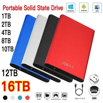 Externý Pevný Disk Originál 1 TB Portable SSD Pevný Disk USB 3.0 vysokorýchlostné RÝCHLE PRENOSY SÚBOROV 500GB pre Notebook/Stolový Skladovanie