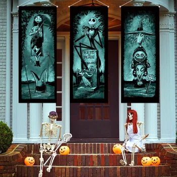 Haunted Halloween Pozadí Halloween v Starom štýle Teroru Domáce Dekorácie Umenie, Fotografia Visí Banner