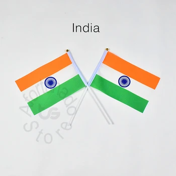 India 14*21 cm 10piece vlajky Zástavy Visia vlajky Domáce Dekorácie vlajky Stožiare, Závodné Hry vlajka