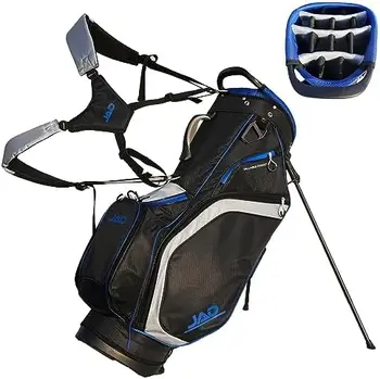 JAD Golf, Premium Každodenné Golfový Bag Stojan pre Mužov a Ženy, 14-Pásmový Top Deliče, Ultra Ľahký, Jednoduchý na nosenie, Veľké P