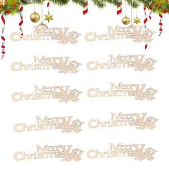 KS Vintage Vianočné Drevené Prívesky, Ozdoby DIY Dreva Remesiel Vianočný Stromček, Ozdoby, Vianočné Dekorácie Deti Darček