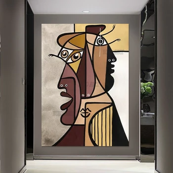 Kancelárske Steny Výzdoba Slávny Picasso olejomaľba Reprodukcie Ručne maľované Veľká Veľkosť Luxusné Plátno na Stenu Obrázok, Umenie, fotografia Bez Rámu