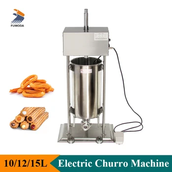 Komerčné Elektrické španielsky Churros, Takže Plniaci Stroj 10 L/12L/15 L Nehrdzavejúca Oceľ latinskej Ovocie Churros Maker
