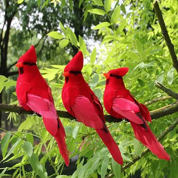 Kreatívne Pena Pierko Umelé Papagáje Napodobeniny Vtáka Model Záhradné Dekorácie