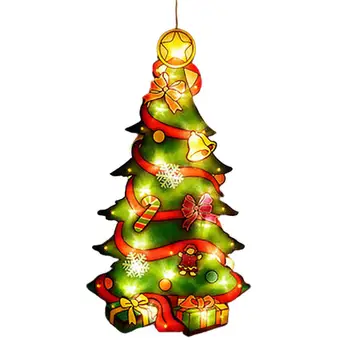 LED Bulík Svetlo Romantický Vysoký Jas Batérie Powered Vianočný Strom Závesné Dekorácie Dar Santa Claus Snehuliak Bulík Lampa