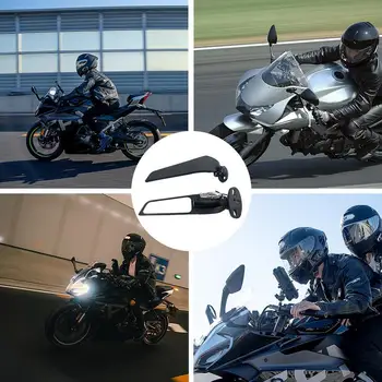 Motocykel Spätné Bočné Zrkadlo Motorke LED Stealth Winglets Zrkadlo Univerzálne Nastaviteľné Riadidlá Bočné Krídlo Zrkadlo Na Bicykle