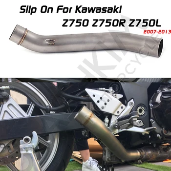 Motocykel Výfukových Šál Uniknúť Uprostred Odkaz Polovice Rúry Celý Systém Sklzu Na Kawasaki Z750 Z 750 S DB Vrah