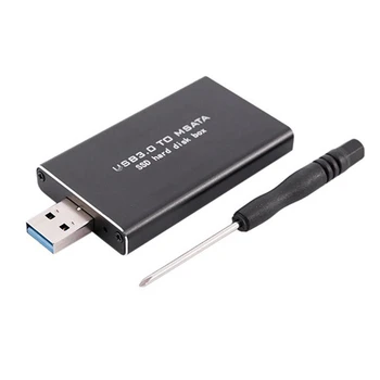 NOVÉ-2X rozhraním MSATA Na USB USB 3.0 rozhraním MSATA SSD Krytu USB3.0 MSATA Prípade Pevného Disku Adaptér M2 SSD Externý HDD Box HDD Prípade