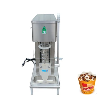 Nerezová Oceľ Pohár Jogurt zmrzlina Mixér Mrazené Ovocie Vírivá Vŕtať Gelato Pique Ice Cream Mixér Stroj 750W