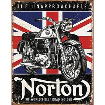 Norton Motocykel - Najlepšie Roadholder Tin Sign - Nostalgické Retro Kovové Steny Výzdoba