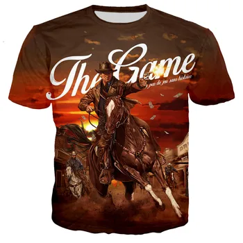 Novú Hru Red Dead Redemption 3D Vytlačené T-shirt Muži Móda v Pohode Bežné 2023 T Shirt Harajuku Štýl Streetwear Topy Tees