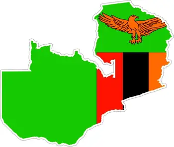 Nálepky, auto moto mapu vlajka vinyl vonkajšej stene odtlačkový macbbook zambia zambijských