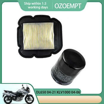 OZOEMPT Motocykel Air & Olej Filter Nastavený Vzťahujú na DL650 04-21 KLV1000 04-06