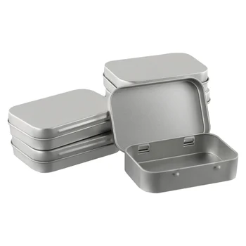 Odolné Nový Domov Metal Box Skladovacie Škatule Praktické Malé 6 Piecce 6pcs 6x Nádoby Vhodné Pre Kozmetiku Prázdne