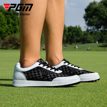PGM Golf pánske Topánky Ultra Ľahké Letné Oka Topánky Pohodlné a Priedušná Bežné Anti-slip Obuvi Vonkajšie Športové Vybavenie