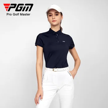 PGM Golf Ženy Krátke Sleeve T-Shirts Lady Oblečenie Anti-Pot Priedušné Letné Rýchle Suché Golfové oblečenie pre Ženy YF556