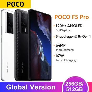 POCO F5 Pro 5G Globálna Verzia 256 GB/512 gb diskom Snapdragon® 8+ Gen 1 NFC 64MP Fotoaparát 6.67