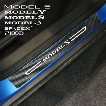 Pre Tesla Model 3 Model X Model S Model Y 2014-2023 Auto Dvere, Parapetné Ochranné Nálepky Auto Anti-scratch Nálepky Auto Príslušenstvo