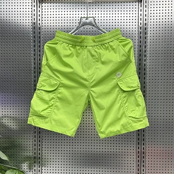 Pánske Oblečenie 2023 Lete Nové Rainbow Šortky Homme Veľké Vrecko Dizajn Bežné Nohavice kórejský Módne Všetkých Zápas Športové Šortky Muž