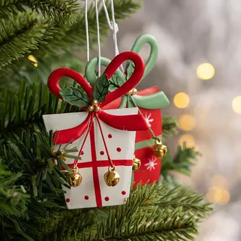 Retro Dekorácie Vianoce Vianočný Strom Päť-špicaté Hviezdy Darčekové Balenie Tvar Visí Prívesok Home Party Dovolenku Ornament Remeslá
