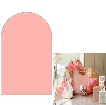Ružovou Farbou Arch Pozadie Pokrýva Strany, Klenuté Panely Svadby, Narodeniny a Baby Sprcha Party Dekorácie, Rekvizity