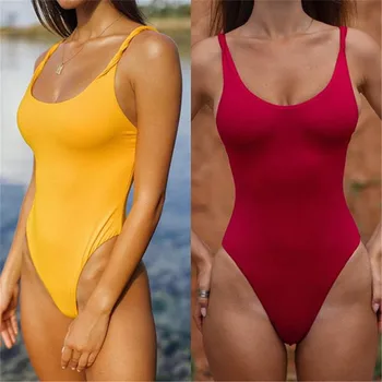 Sexy plavky Ženy Jeden Kus Červené Plavky Ženy Plavky Ženy Monokiny Plávanie Oblek pre Ženy Brazílske Bikiny Telo Oblek
