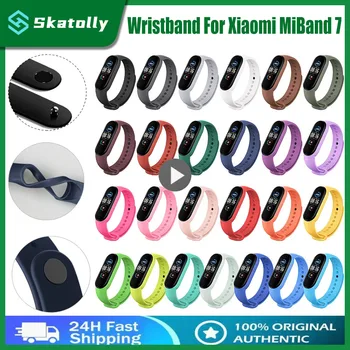 Sledujte Popruh Pre Xiao Mi Band 7 6 5 4 3 Náramok Silikónový Náramok Náramku MiBand 3/4 Band5 Band6 Smartwatch Príslušenstvo