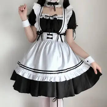 Slúžka šaty Cute Slúžka Japonský lolita Šaty Lolita cos sexy každodenné oblečenie