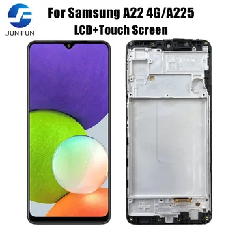 Super AMOLED Pre Samsung Galaxy A22 4G A225F A225F/DS A225 Dotykový LCD Displej Digitalizátorom. Opravy Dielov