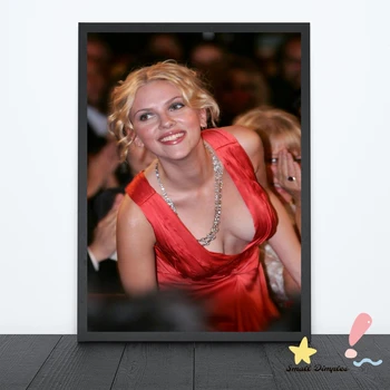 Super Sexy Scarlett Johansson Filmový Plagát Star Plagát Plátno Art Print Domáce Dekorácie Nástenné Maľby ( Bez Rámu )